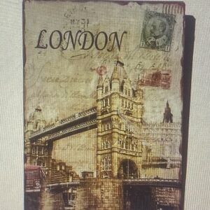 Small Metal London Bridge Wall Hanging
